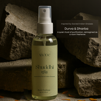 ABODE Shuddhi Room Freshener | 100ml/3.3 Oz | Inspired from Indian Sacred Grasses | Cleanse, Protect & Invite Positive Energy