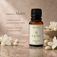 ABODE Mythri Fragrance Oil | 15ml | Soft Jasmine Fragrance | Indian Jasmine-Inspired Fragrance for Diffusers