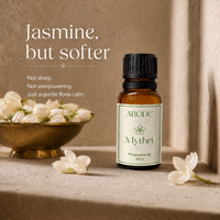ABODE Mythri Fragrance Oil | 15ml | Soft Jasmine Fragrance | Indian Jasmine-Inspired Fragrance for Diffusers