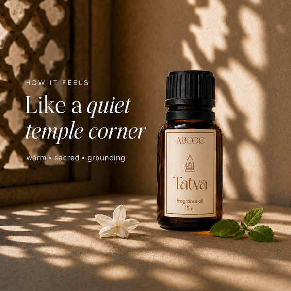 ABODE Tatva Fragrance Oil | 15ml | Temple Fragrance | For Diffusers