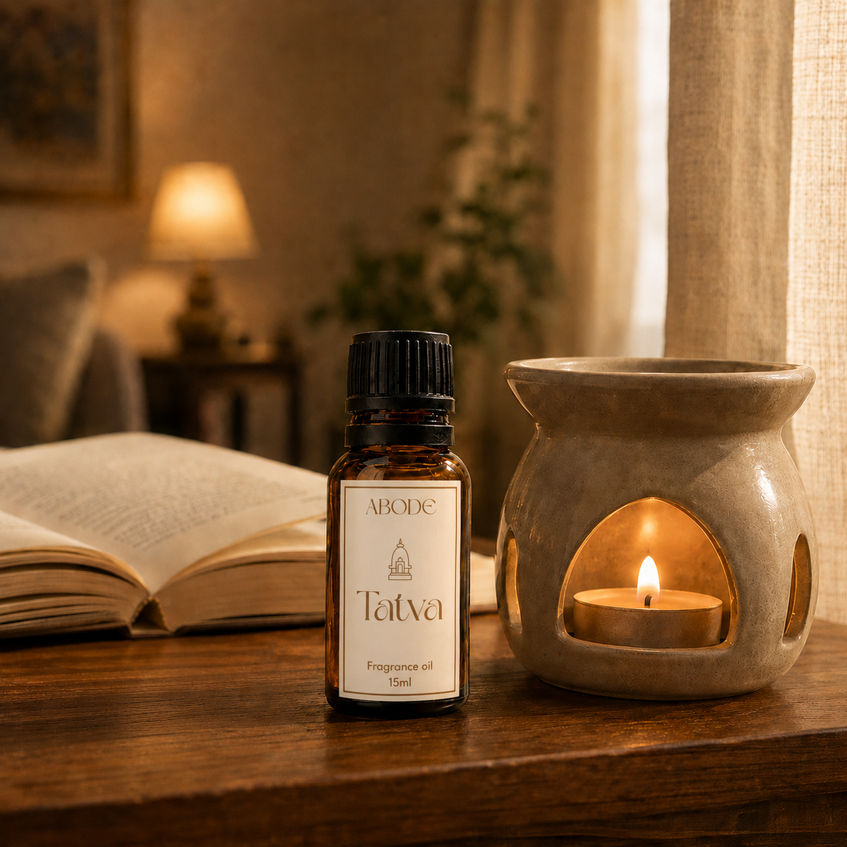 ABODE Tatva Fragrance Oil | 15ml | Temple Fragrance | For Diffusers