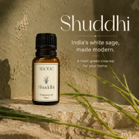 ABODE Shuddhi Fragrance Oil | 15ml | Fresh Green & Woody Blend | Sacred Indian Grass-Inspired Fragrance for Diffusers