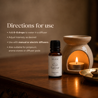 ABODE Karpur Fragrance Oil | 15ml | Camphor & Sandalwood Blend | Aarti-Inspired Fragrance for Diffusers