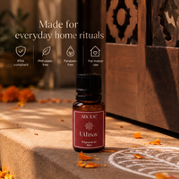 ABODE Uthsav Fragrance Oil | 15ml | Warm Festive Blend | Indian Celebration-Inspired Fragrance for Diffusers