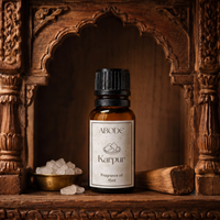 ABODE Karpur Fragrance Oil | 15ml | Camphor & Sandalwood Blend | Aarti-Inspired Fragrance for Diffusers