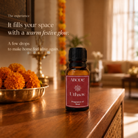 ABODE Uthsav Fragrance Oil | 15ml | Warm Festive Blend | Indian Celebration-Inspired Fragrance for Diffusers