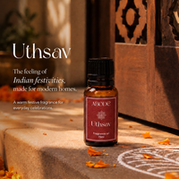 ABODE Uthsav Fragrance Oil | 15ml | Warm Festive Blend | Indian Celebration-Inspired Fragrance for Diffusers