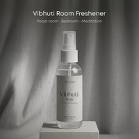 ABODE Vibhuti Room Freshener – Sacred Ash Inspired Aroma | 100ml | Non-Toxic, Gas-Free Room Spray | Temple-Inspired Purity with Herbal, Woody Notes