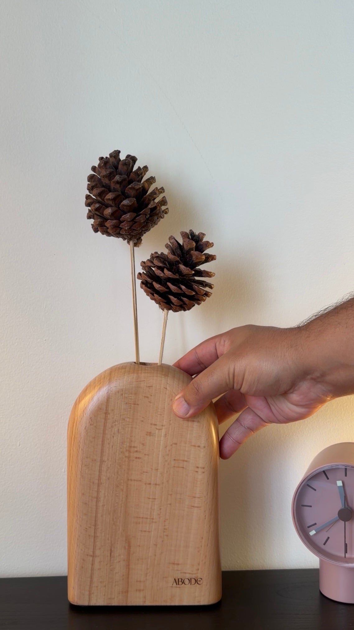 Tranquil Wooden Vase